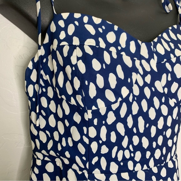 Commense Blue and White Maxi Sundress Size Small - Picture 4 of 11